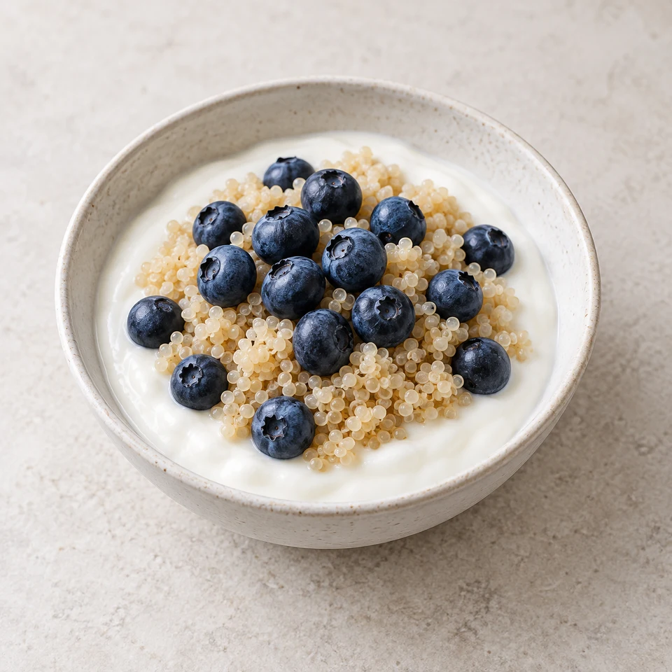 Blueberry Quinoa Yogurt