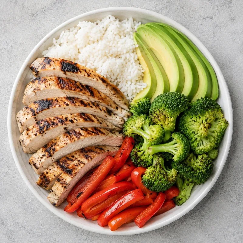 Chicken Rice Power Bowl · recipe illustration