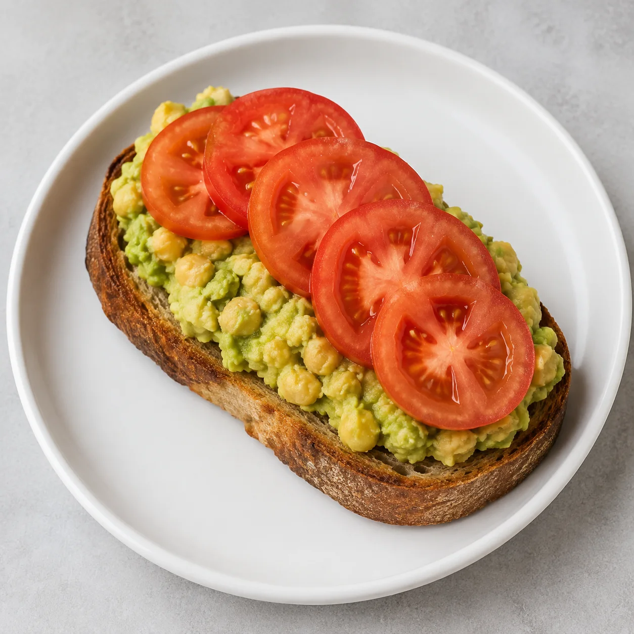 Chickpea Avocado Toast