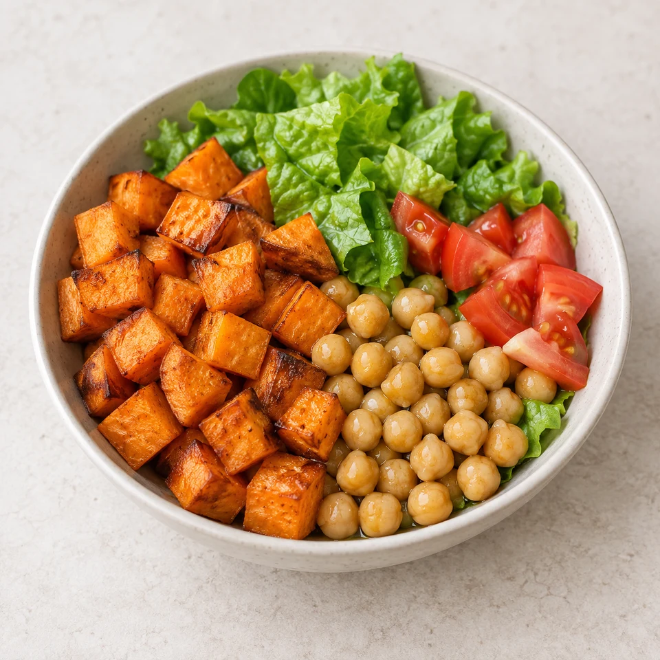 Chickpea Sweet Potato Bowl