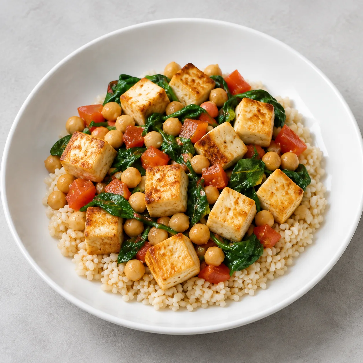 Chickpea Tofu Skillet