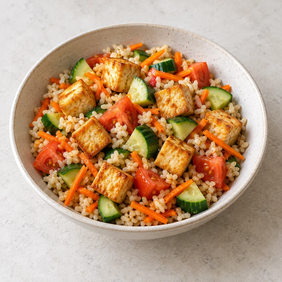 Tofu Brown Rice Salad