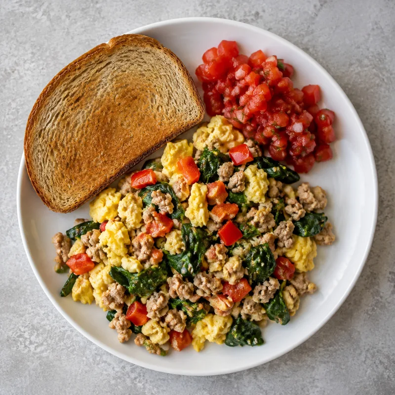 Turkey Egg White Scramble · recipe illustration
